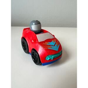 Fisher-Price Little People Red Flames Wheelies Racer Car Vehicle Toy 3"